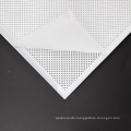 White diagonal punched 600 x 600 aluminum ceiling